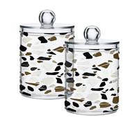 Ttgoth Dispensador de acrílico para baño, 2 unidades, de lavanda, para boticario, organizador de maquillaje para almohadilla de algodón, cogollo, hisopo, bola