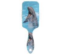 Ttgoth Dolphin - Cepillo de pelo para mujeres y hombres, antiestático, cojín de aire, peine desenredante, cepillo desenredante para cabello rizado, liso, húmedo o seco
