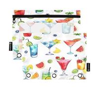 Ttgoth Estuche para lápices para Carpeta de 3 Anillas, Bonito Estuche de dragón con Cremallera Transparente para lápices, Bolsa de cosméticos, Paquete de 2, a, 15.5X24.5cm, Moderno