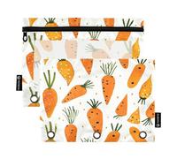 Ttgoth Estuche para lápices para Carpeta de 3 Anillas, Bonito Estuche de dragón con Cremallera Transparente para lápices, Bolsa de cosméticos, Paquete de 2, a, 15.5X24.5cm, Moderno