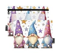 Ttgoth Estuche para lápices para Carpeta de 3 Anillas, Carpeta de Corazones Coloridos con Cremallera, Estuche Transparente para lápices, Bolsa de cosméticos, Paquete de 2, a, 15.5X24.5cm, Moderno