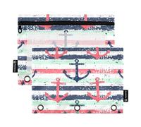 Ttgoth Estuche para lápices para Carpeta de 3 Anillas, Carpeta de Hojas de Hongo con Cremallera, Estuche Transparente para lápices para Carpeta, Bolsa de cosméticos, Paquete de 2, a, 15.5X24.5cm,