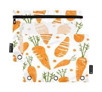 Ttgoth Estuche para lápices para Carpetas de 3 Anillas, Hojas de Acuarela, Estuche para lápices con Cremallera Transparente para Carpeta, Bolsa de cosméticos, Paquete de 2, a, 15.5X24.5cm, Moderno