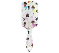 Ttgoth Lindo cepillo de pelo de perro salchicha para mujeres y hombres, antiestático, cojín de aire, peine desenredante, cepillo desenredante para cabello rizado, liso, húmedo o seco