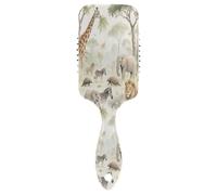 Ttgoth Safari - Cepillo de pelo de animales para mujeres y hombres, antiestático, con cojín de aire, peine desenredante, cepillo para desenredar el cabello rizado, liso, húmedo o seco