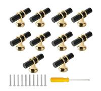 TTIAYAO 10 manija de muebles de cocina, manijas de muebles en forma de T, aleación de zinc, botón de muebles, mango de muebles, tornillos incluidos, incluye un destornillador cruciforme(4,8 x 3 cm)