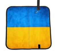 TTIGLHOH Almohadilla de asiento plegable ligera con bandera de Ucrania, cojín portátil para playa, deportes, eventos, viajes