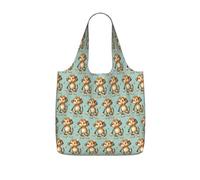 TTIGLHOH Bolsa de compras reutilizable con estampado de mono lindo, plegable, ligera, 25 L, para viajes de comestibles