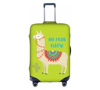 TTIGLHOH Bonito diseño de dibujos animados con estampado de cactus y llama, listo para viajes, protección contra arañazos, excluye la funda de la maleta para evitar que el equipaje se mezcle, White, S