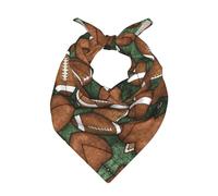 TTIGLHOH Bufanda cuadrada de satén con estampado verde de fútbol, bandana multiusos para peinado y cuello