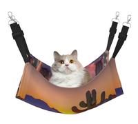 TTIGLHOH Cactus Desert Sunsets Hamaca para mascotas, gatos, hurones, cama suave, adecuada para mascotas, conejillo de indias, hámster, gatito