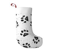 TTIGLHOH Calcetines de Navidad con patrón de pata de perro, calcetines de Navidad súper suaves, calcetines de Navidad impresos de doble cara para decoración familiar de vacaciones