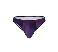 TTIGLHOH Calzoncillos de bikini sexy con estampado interestelar de universo con estrellas y galaxia para hombre, ropa interior suave para hombre, ropa interior de talle bajo, regalo, Negro, S