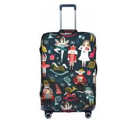 TTIGLHOH Cascanueces para mujer, diseño de ballet, baile de Navidad, protección contra arañazos, no incluye funda para maleta, evita que el equipaje se mezcle, White, S