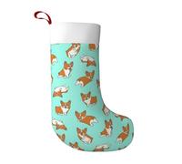 TTIGLHOH Corgi - Calcetines de Navidad con diseño de perro lindo súper suave, calcetines de Navidad impresos de doble cara para decoración familiar de vacaciones