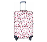 TTIGLHOH Estampado de flamenco rosa listo para viajes, protección contra arañazos, excluye la funda de maleta para evitar que el equipaje se mezcle, White, XL