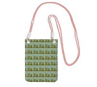 TTIGLHOH Funny Green Frogs 1 - Bolso cruzado pequeño de viaje con correa para el hombro para pasaporte y smartphone, Pink, Talla única