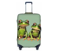 TTIGLHOH Funny Green Frogs 1 - Protección contra arañazos lista para viajes, excluye la funda de maleta para evitar que el equipaje se mezcle, White, XL