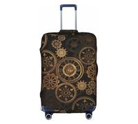 TTIGLHOH Gears Clock Bronze Century Printing Travel Ready - Protección contra arañazos, excluye la funda de la maleta para evitar que el equipaje se mezcle, White, L