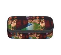TTIGLHOH Grand Canyon - Estuche para lápices de gran capacidad, elegante estuche para lápices, organizador para oficina, universidad, escuela, Black, Talla única, Organizador de bolsas