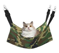 TTIGLHOH Hamaca de camuflaje militar verde para mascotas, para gatos, hurones, cama suave, adecuada para mascotas, cobayas, hámster, gatito