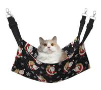TTIGLHOH Happy Christmas Happy Pet Hamaca para gatos, hurón, cama suave, adecuada para mascotas, conejillo de indias, hámster, gatito