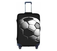 TTIGLHOH I Like Soccer Printing Travel Ready Protección contra arañazos excluye la funda de maleta que evita que el equipaje se mezcle, White, S