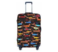 TTIGLHOH I Love My Dog Dachshunds - Protección contra arañazos para viajes, no incluye funda para maleta, evita que el equipaje se mezcle, White, S