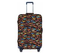 TTIGLHOH I Love My Dog Dachshunds - Protección contra arañazos para viajes, no incluye funda para maleta, evita que el equipaje se mezcle, White, M