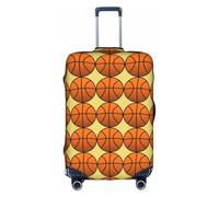 TTIGLHOH Impresión de baloncesto lista para viajes, protección contra arañazos, excluye la funda de la maleta para evitar que el equipaje se mezcle, White, XL