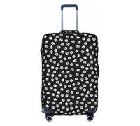 TTIGLHOH Impresión de huellas de patas, lista para viajes, protección contra arañazos, excluye la funda de maleta que evita que el equipaje se mezcle, White, L