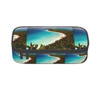 TTIGLHOH Island of Cuba - Estuche de gran capacidad, elegante estuche para lápices, organizador para oficina, universidad, escuela, Black, Talla única, Organizador de bolsas