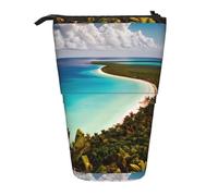 TTIGLHOH Island of Cuba - Estuche de pie para niñas y niños, estuche telescópico para niños, gran capacidad para la escuela, Black, Talla única, Organizador de bolsas