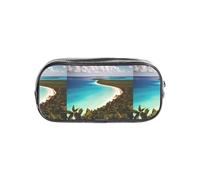 TTIGLHOH Island of Cuba - Estuche transparente para bolígrafos, organizador de cosméticos impermeable, portátil para herramientas de arte