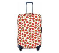 TTIGLHOH La protección contra arañazos con estampado de fresas no incluye la funda de maleta para evitar que el equipaje se mezcle, White, XL