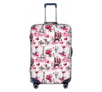 TTIGLHOH La Torre Eiffel de París con impresión de Francia y protección contra arañazos, no incluye funda para maleta, evita que el equipaje se mezcle, White, L