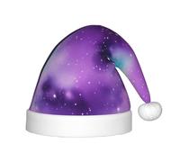 TTIGLHOH Magic Galaxy Sky Purplechildren'S Santa Hat Christmas Christmas Christmas Velvet Comfort Thicken Fur Holiday