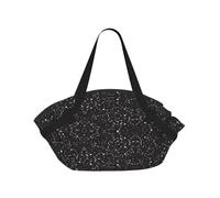 TTIGLHOH Manta de playa redonda impresa con constelación de adivinación estrellada, se pliega en una bolsa de mano, resistente al desgarro, 94 cm, festival de camping
