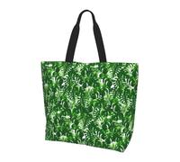 TTIGLHOH Monstera Deliciosa Banana Palm - Bolso de mano para mujer, reutilizable, bolso grande para el trabajo, la escuela, las compras y las actividades al aire libre