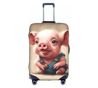 TTIGLHOH Naughty Pig Baby Printing Travel Ready - Protección contra arañazos, excluye la funda de maleta para evitar que el equipaje se mezcle, White, M