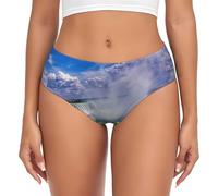 TTIGLHOH Niagara Falls - Calzoncillos cómodos para mujer, sin costuras, para uso diario, ropa interior suave y transpirable, Negro, XXL