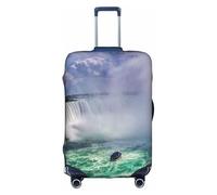 TTIGLHOH Niagara Falls Printing Travel Ready Protección contra arañazos excluye la funda de maleta que evita que el equipaje se mezcle, White, M