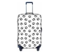 TTIGLHOH Patrón de pata de perro con estampado de huellas de perro, protección contra arañazos, excluye la funda de maleta para evitar que el equipaje se mezcle, White, L