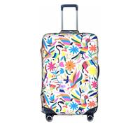 TTIGLHOH Protección contra arañazos con estampado de animales otomíes mexicanos, no incluye funda para maleta, evita que el equipaje se mezcle, White, L