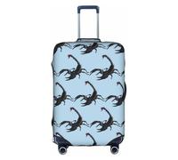 TTIGLHOH Protección contra arañazos con estampado de escorpión, no incluye la funda para maleta, evita que el equipaje se mezcle, White, XL