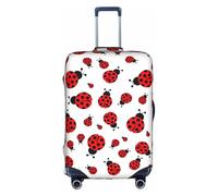 TTIGLHOH Protección contra arañazos con estampado de mariquitas, no incluye la funda de maleta para evitar que el equipaje se mezcle, White, S