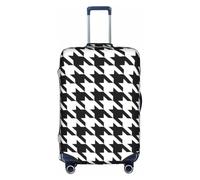 TTIGLHOH Protección contra arañazos con estampado de pata de gallo, color negro, no incluye funda para maleta, evita que el equipaje se mezcle, White, M
