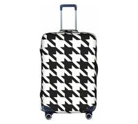 TTIGLHOH Protección contra arañazos con estampado de pata de gallo, color negro, no incluye funda para maleta, evita que el equipaje se mezcle, White, S