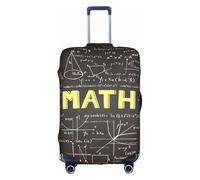 TTIGLHOH Protección contra arañazos con impresión de matemáticas para la escuela, evita que el equipaje se mezcle, White, M