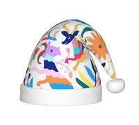 TTIGLHOH Sombrero de Papá Noel mexicano Otomi AnimalsChildren's, Navidad, Navidad, terciopelo, cómodo, grueso, vacaciones
